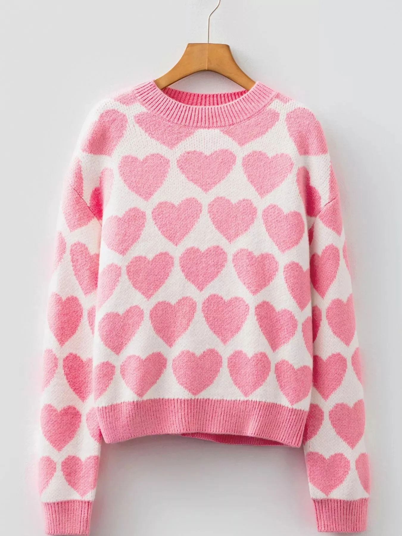 Valentine Heart Round Neck Sweater sold by Charming Charlie product image thumbnail 4