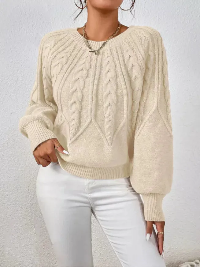 Cable Knit Long Sleeve Sweater sold by Charming Charlie