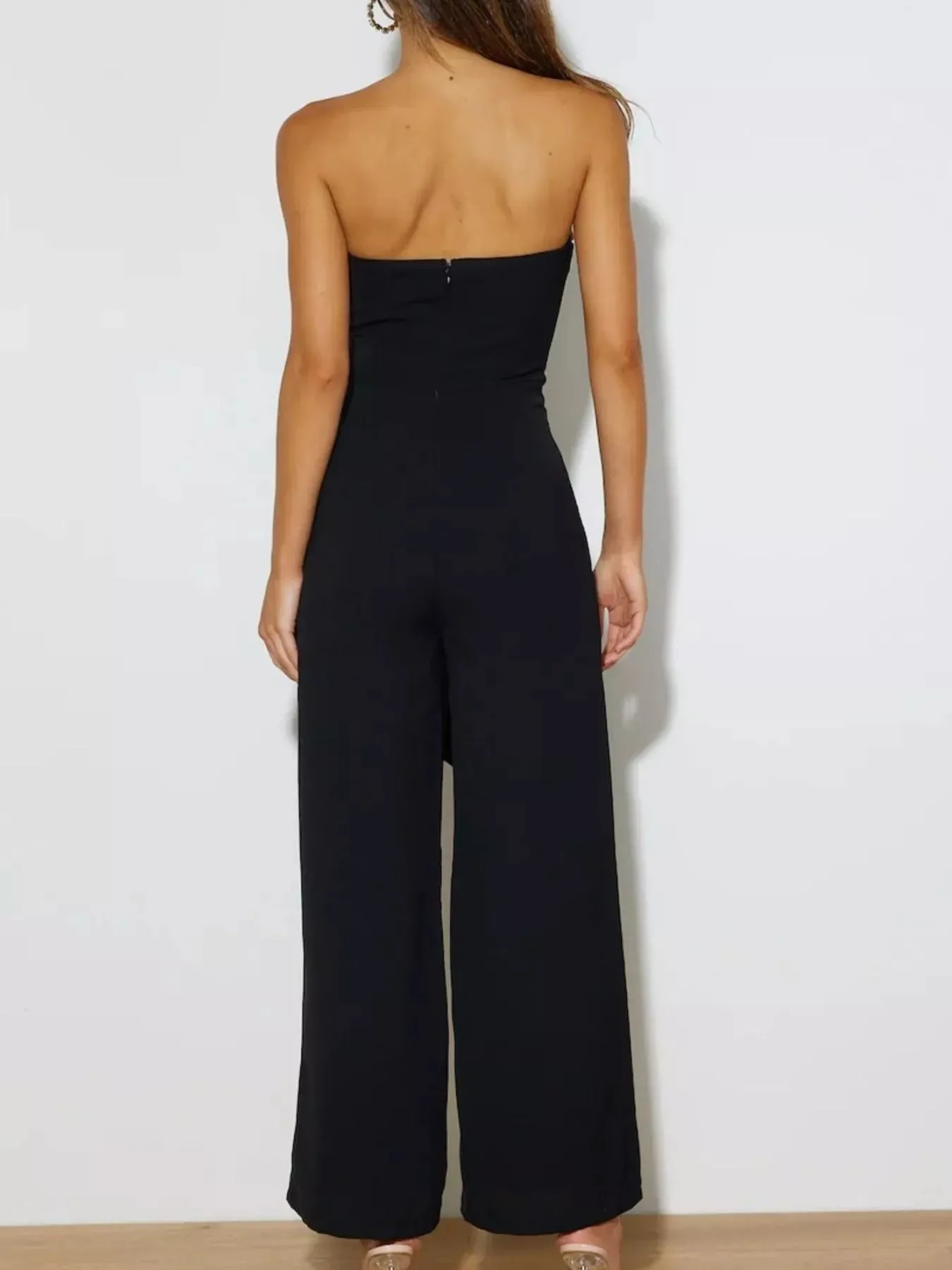 Contrast Tube Wide Leg Jumpsuit sold by Charming Charlie product image thumbnail 4