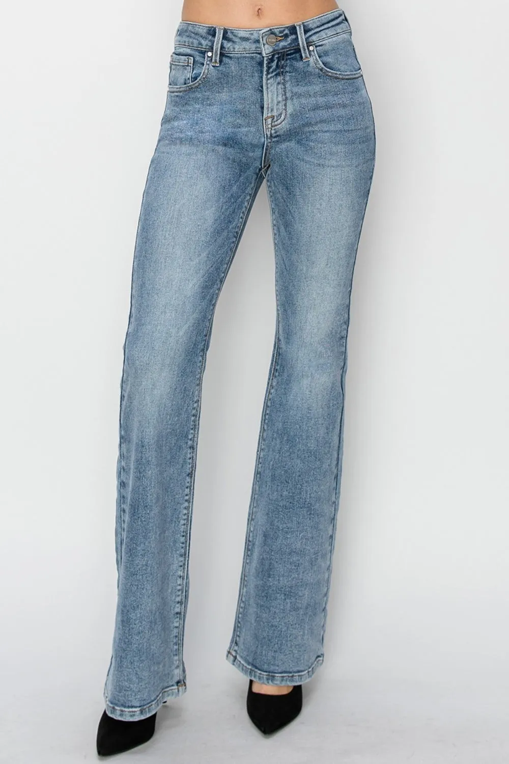 RISEN Full Size Mid Rise Bootcut Jeans sold by Charming Charlie