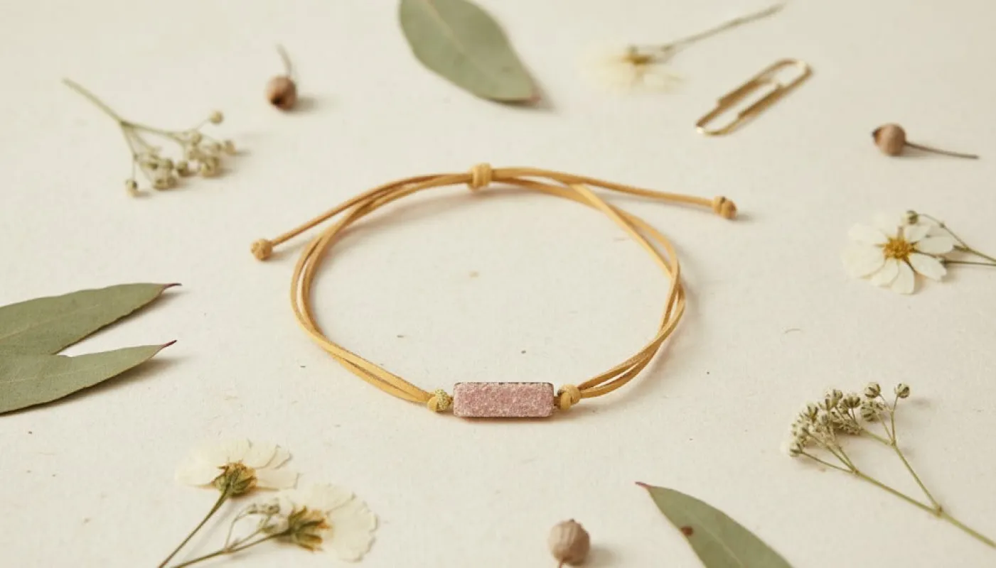 Boho Necklace with Pink Stone Charm sold by Charming Charlie