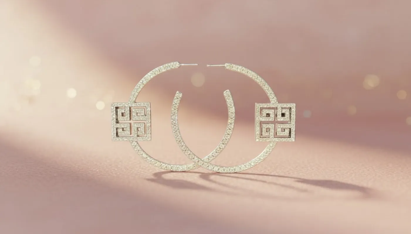 Eternal Knot Hoop Earrings sold by Charming Charlie