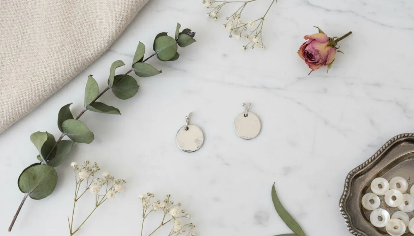 Silver Aura Stud Earrings made by Charming Charlie