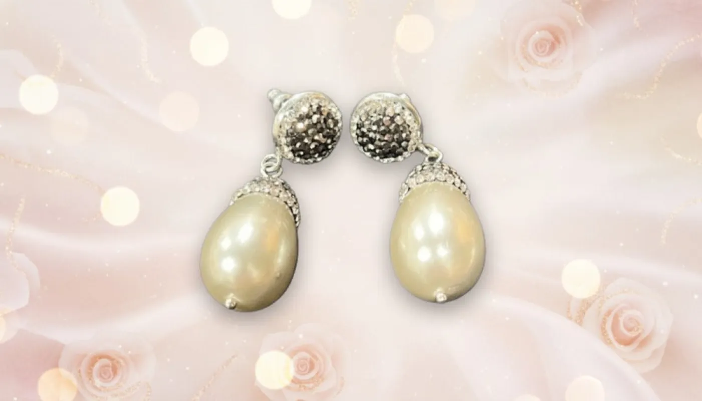 Vintage Pearl Drop Earrings sold by Charming Charlie