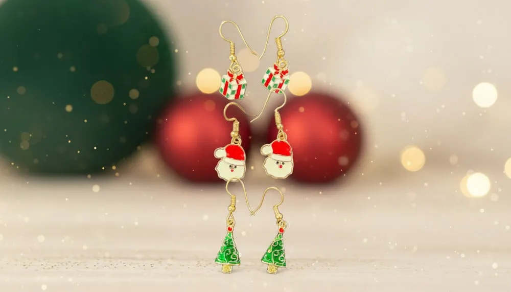 Holiday Cheer Dangle Set Earrings sold by Charming Charlie