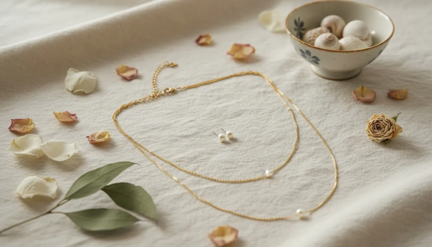 Double Layered Pearl Set Necklace sold by Charming Charlie