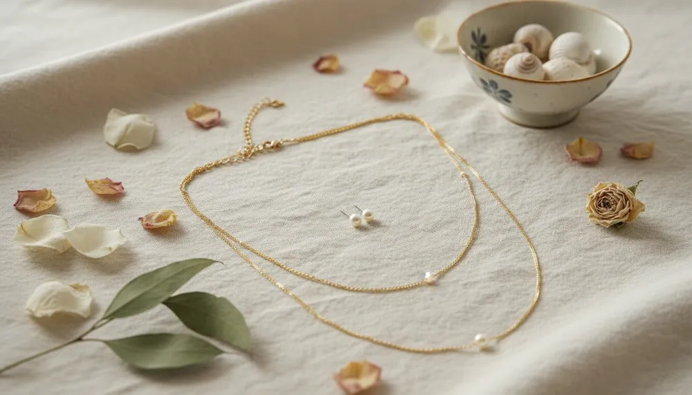 Double Layered Pearl Set Necklace sold by Charming Charlie