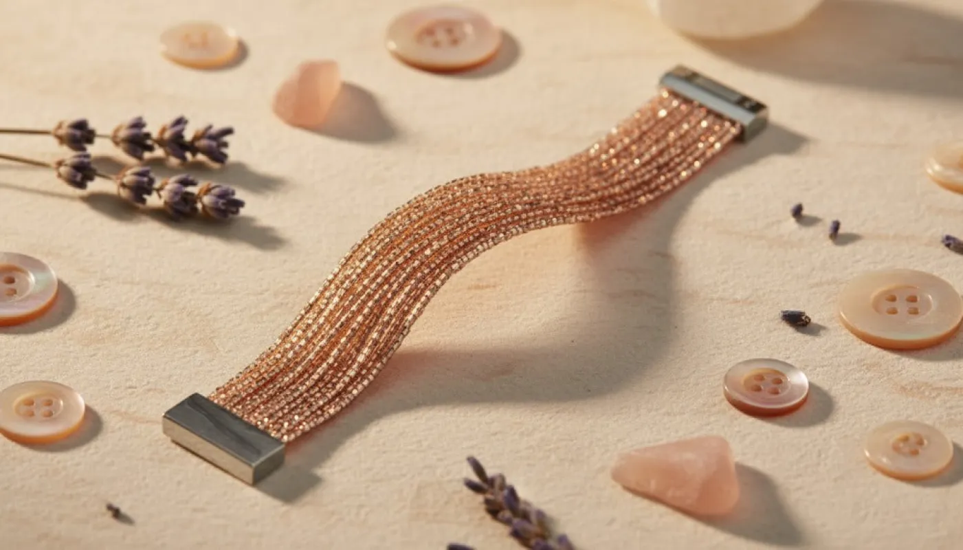 Multi-Strand Rose Gold Bracelet sold by Charming Charlie