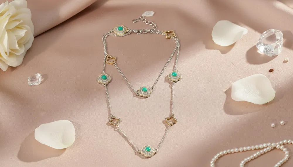 Double Layered Turquoise Necklace sold by Charming Charlie