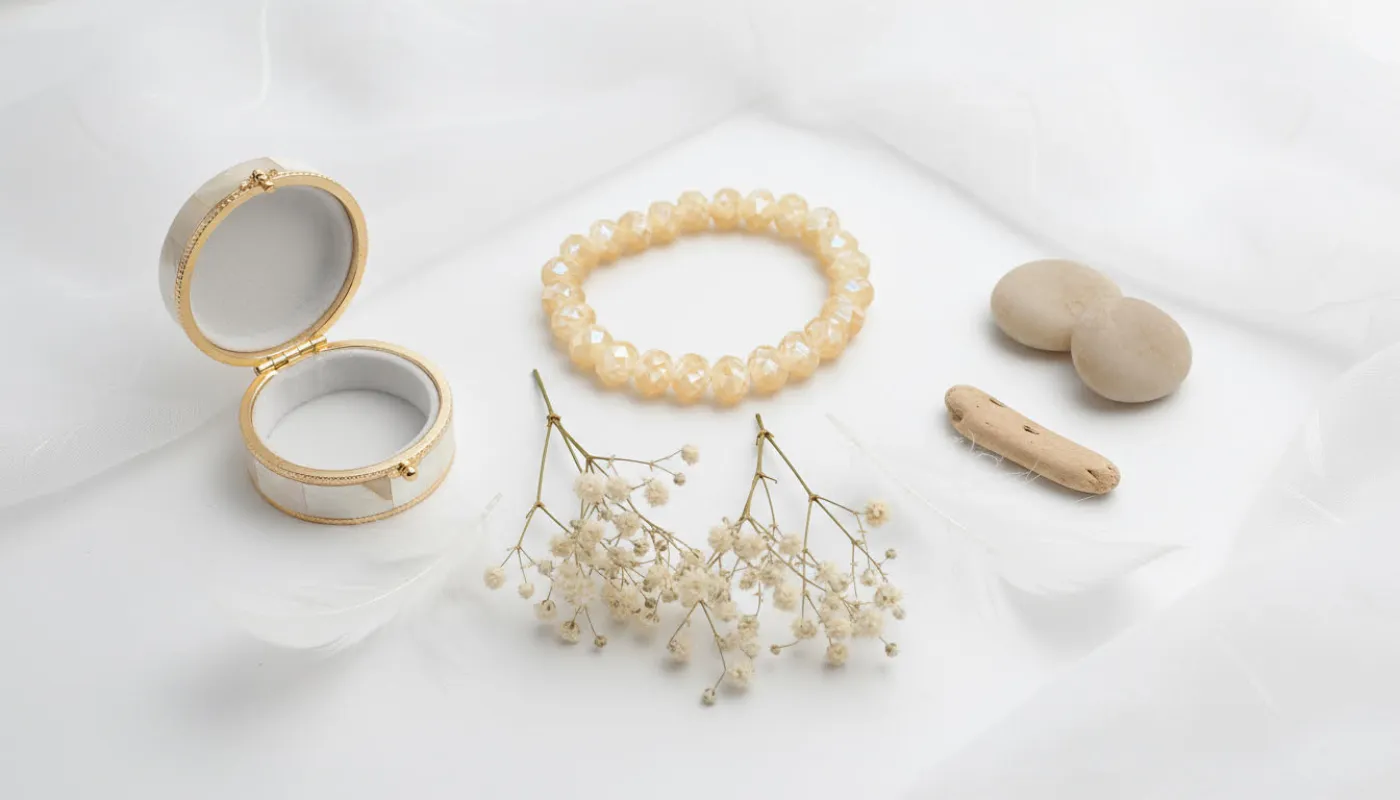 Elegant Cream Beaded Bracelet sold by Charming Charlie