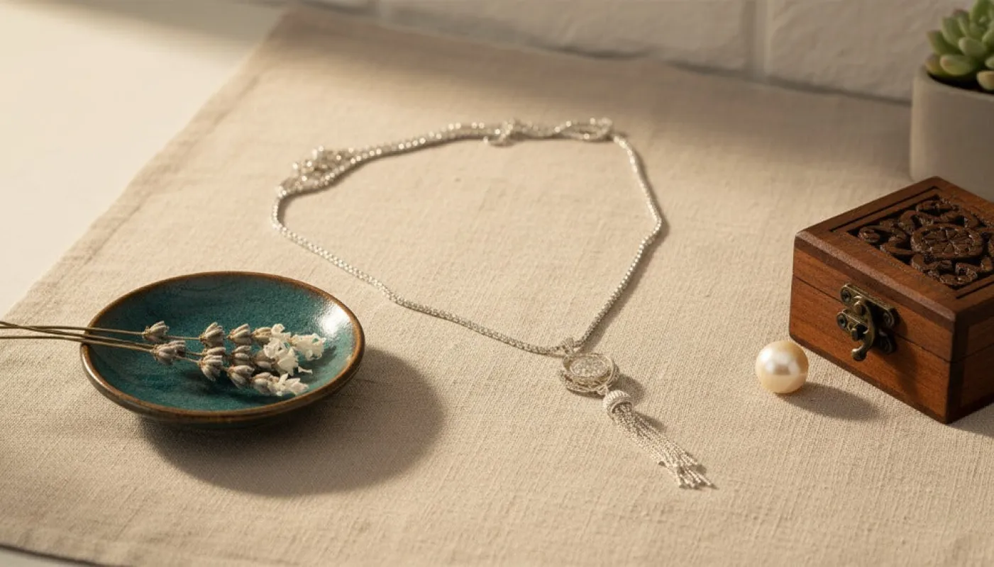 Silver Timeless Tassel Necklace sold by Charming Charlie