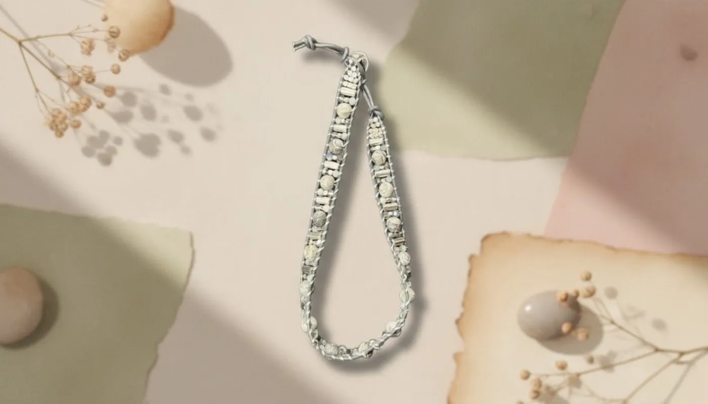 Artisanal Silver-Tone Beaded Necklace sold by Charming Charlie