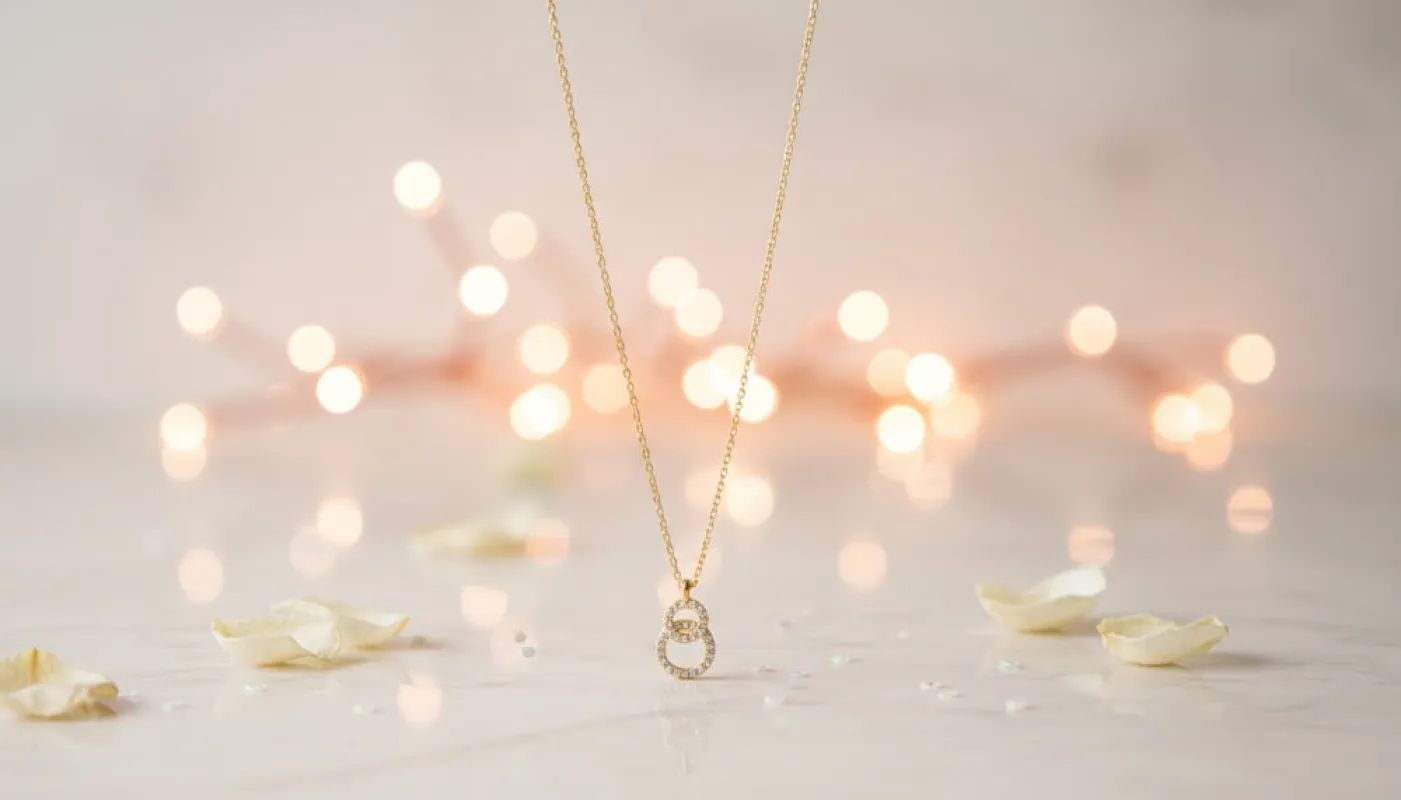 Gold Radiant Circle Necklace sold by Charming Charlie