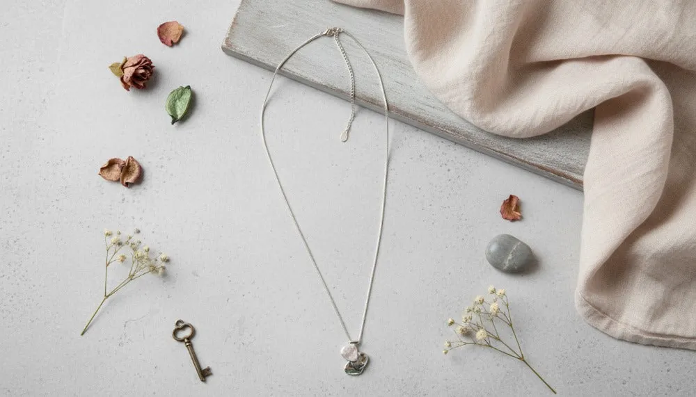 Silver Ethereal Heart Charm Necklace sold by Charming Charlie