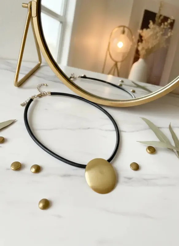 Golden Pebble Collar Necklace sold by Charming Charlie