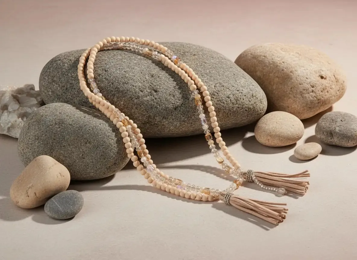 Crystal Glow Boho Necklace sold by Charming Charlie