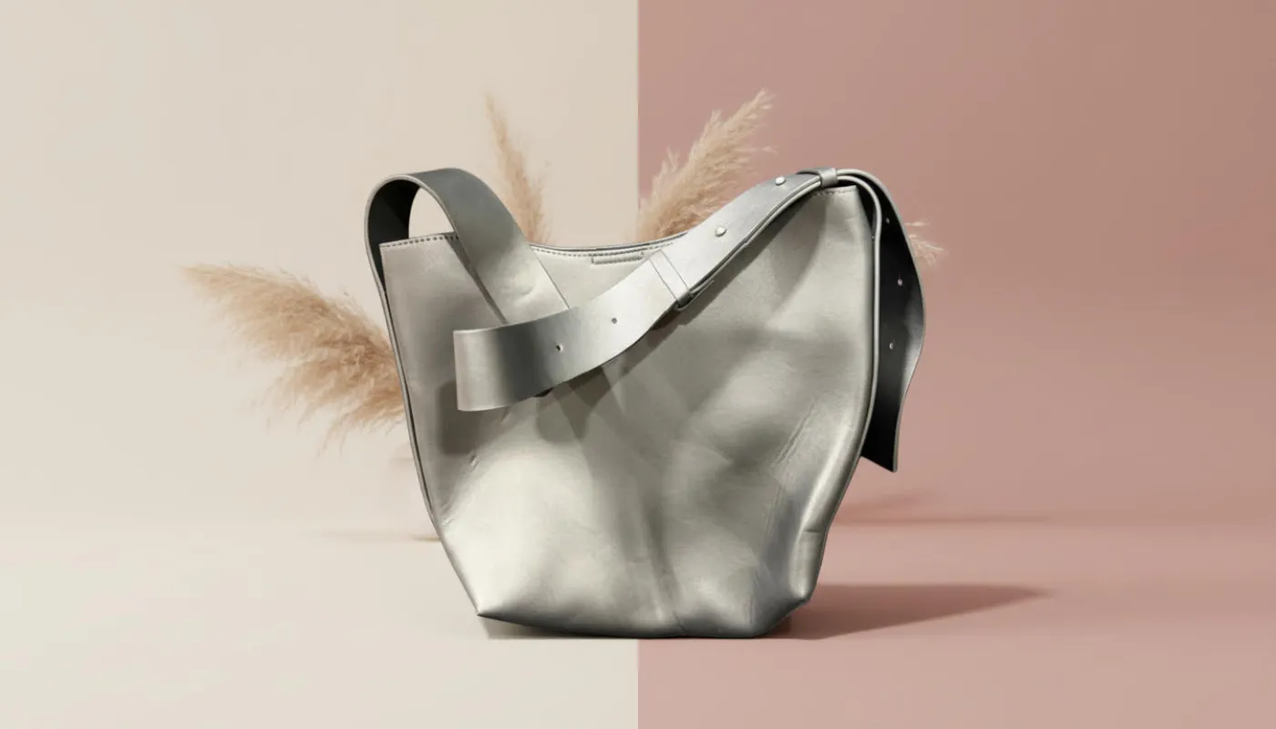 Elegant Metallic Tote with Wide Strap sold by Charming Charlie