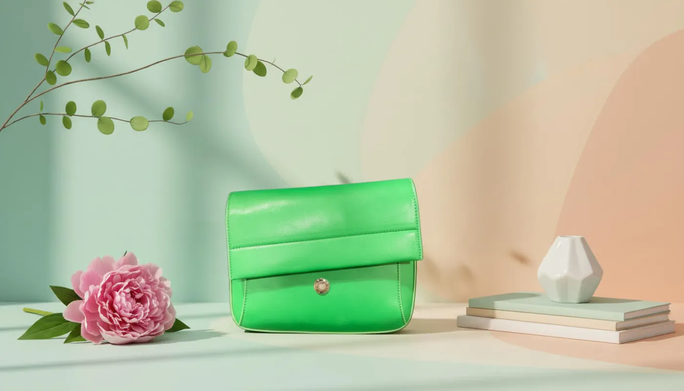 Vibrant Green Leather Handbag with Sleek Design sold by Charming Charlie