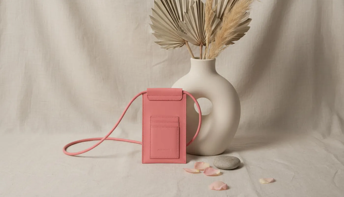 Soft Pink Minimalist Phone Crossbody Bag sold by Charming Charlie