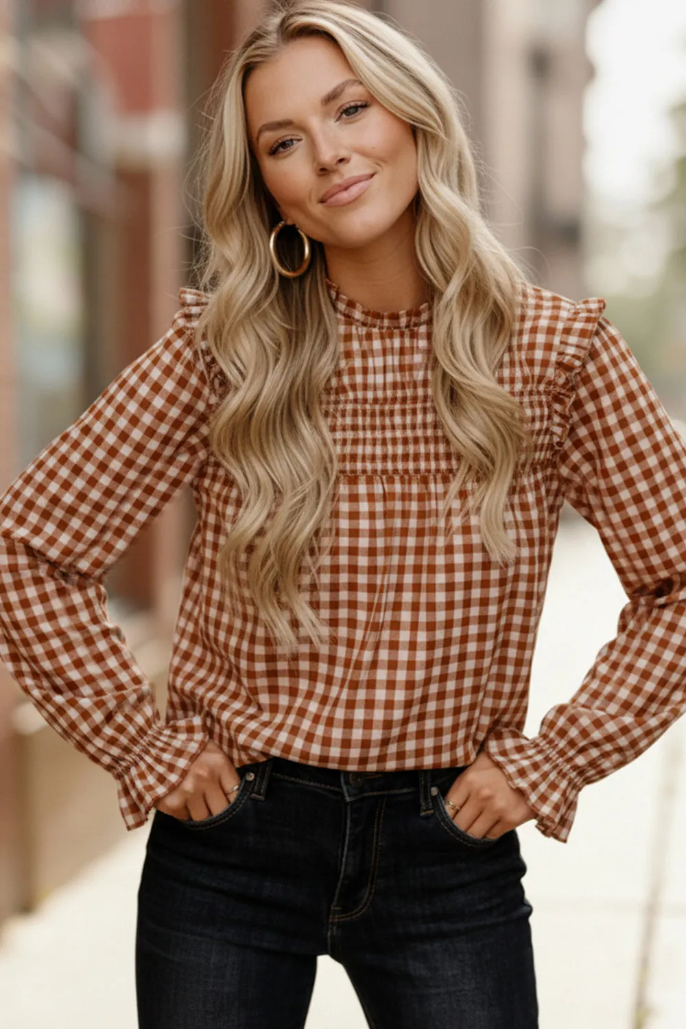 Checkmate Charm Blouse sold by Charming Charlie product image thumbnail 2