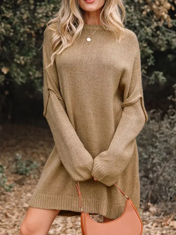 Oversize Drop Shoulder Slouchy Sweater Dress sold by Charming Charlie
