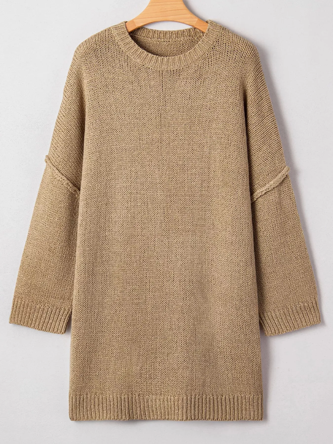 Oversize Drop Shoulder Slouchy Sweater Dress sold by Charming Charlie product image thumbnail 5
