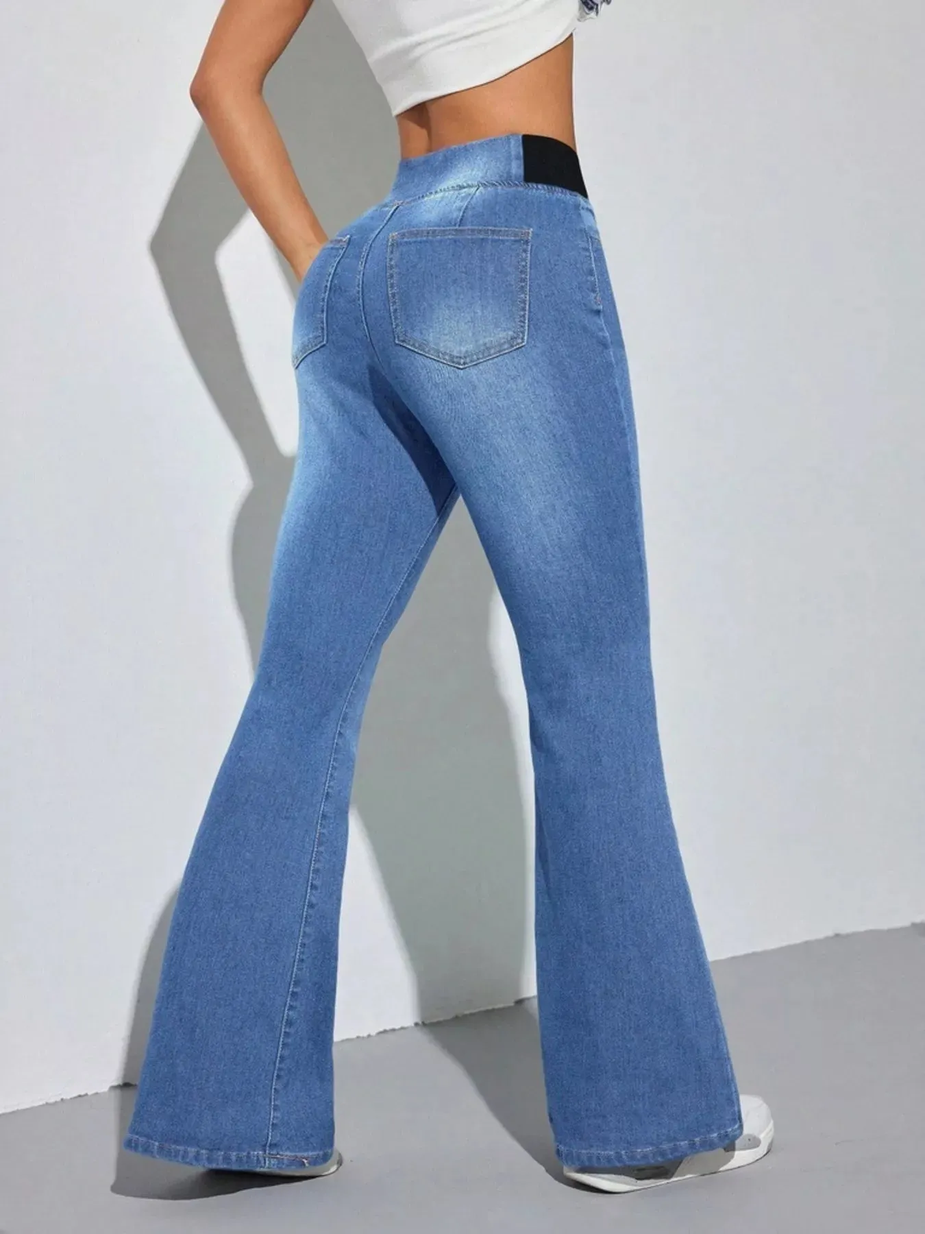 High Waist Flare Leg Jeans sold by Charming Charlie product image thumbnail 2