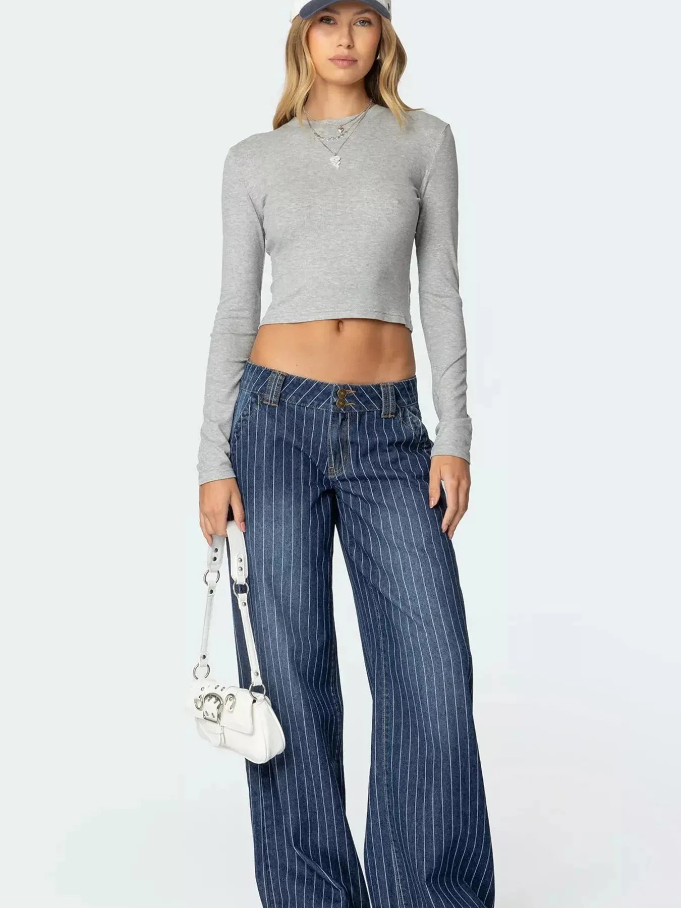 Striped Wide Leg Jeans sold by Charming Charlie product image thumbnail 4
