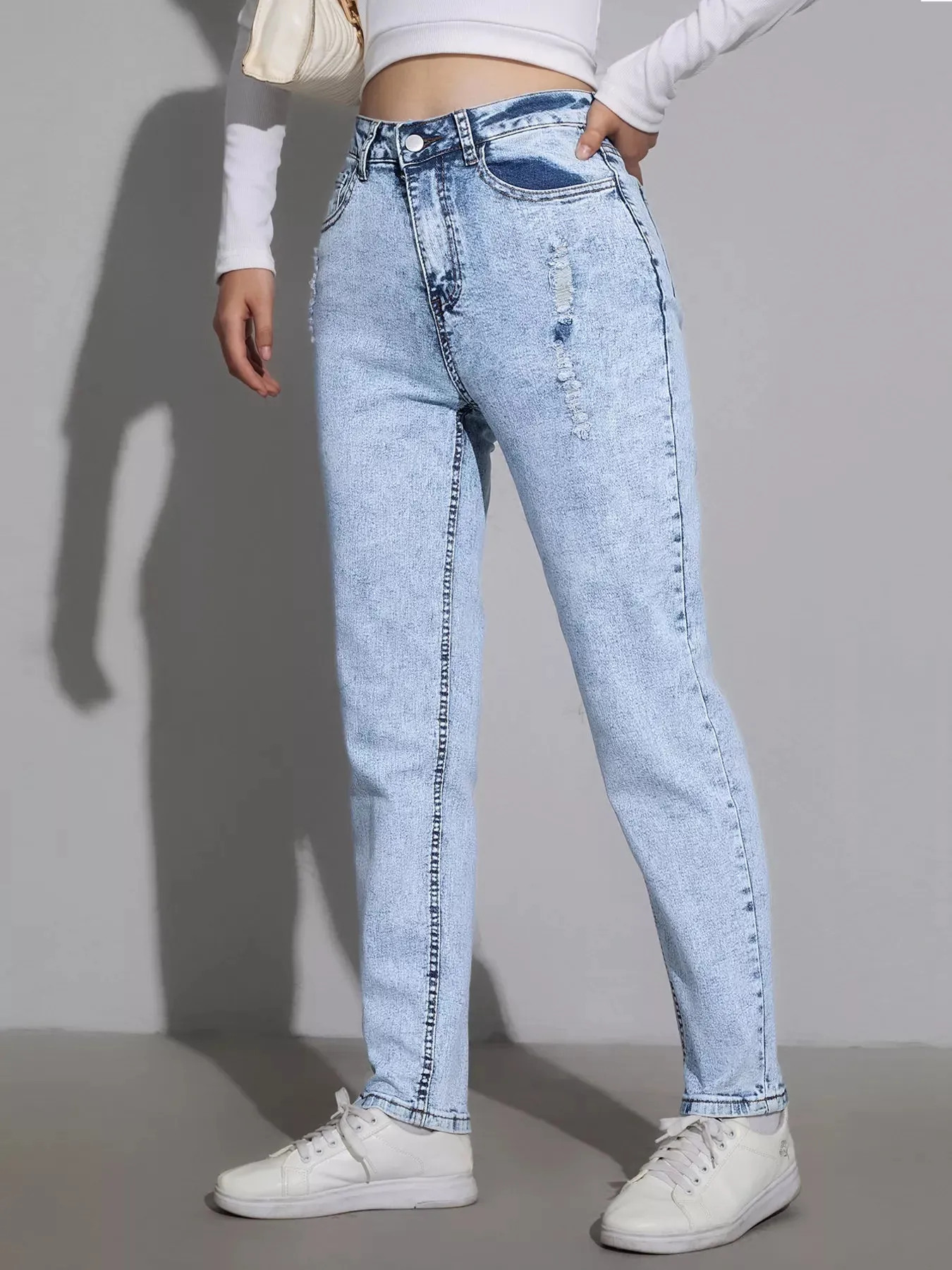 High Waist Slim Fit Jeans sold by Charming Charlie product image thumbnail 5