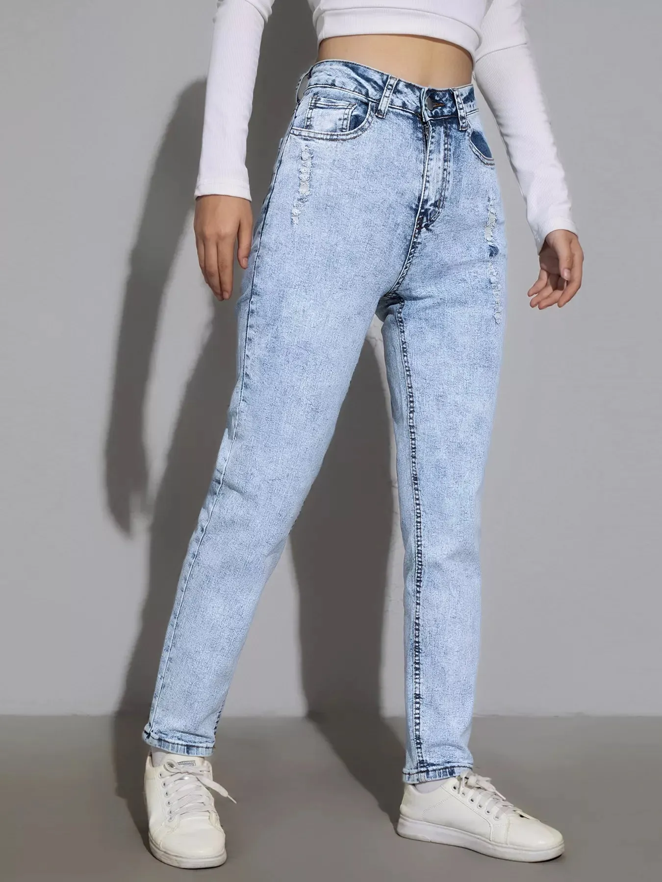 High Waist Slim Fit Jeans sold by Charming Charlie product image thumbnail 3