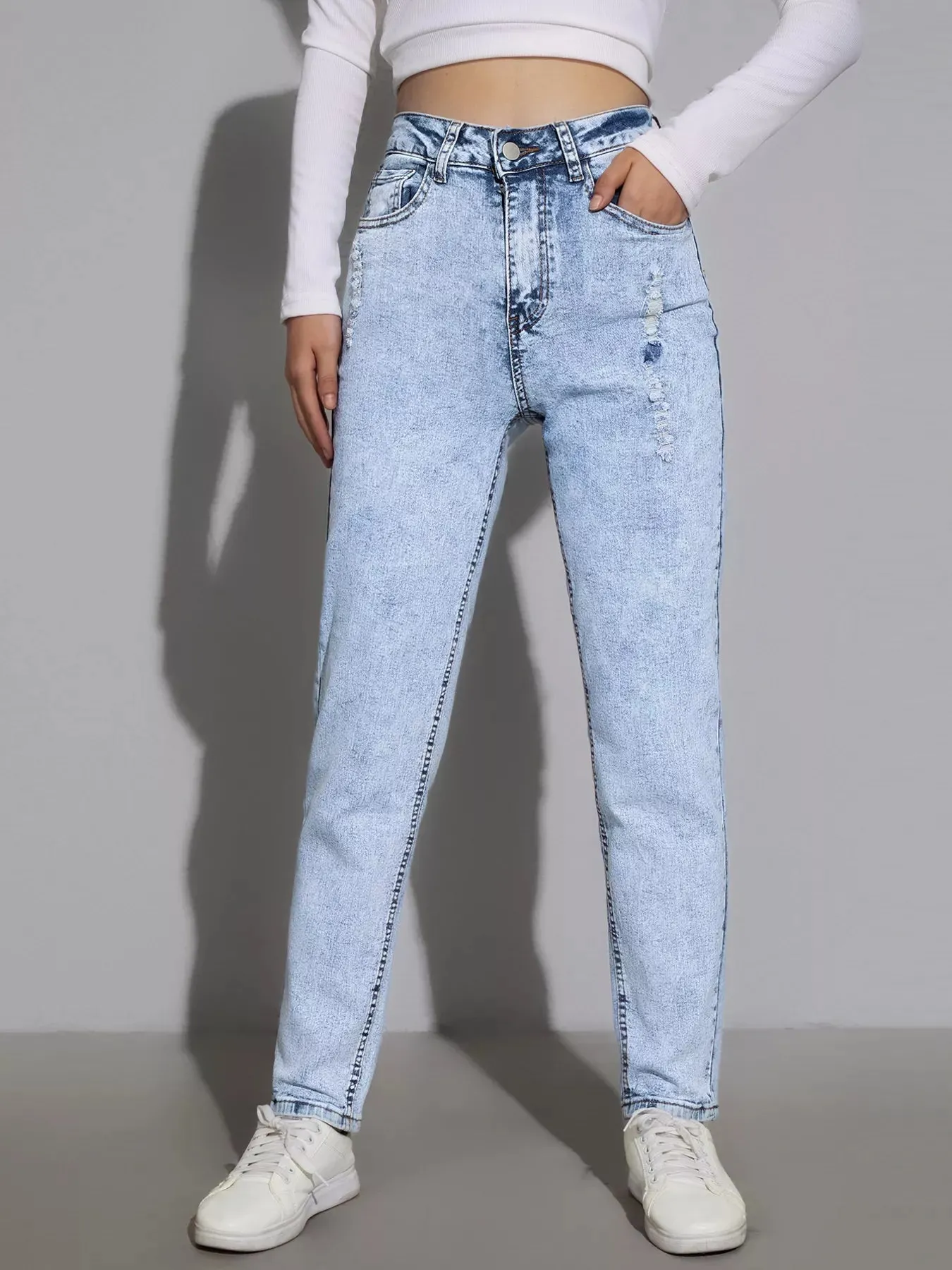 High Waist Slim Fit Jeans sold by Charming Charlie