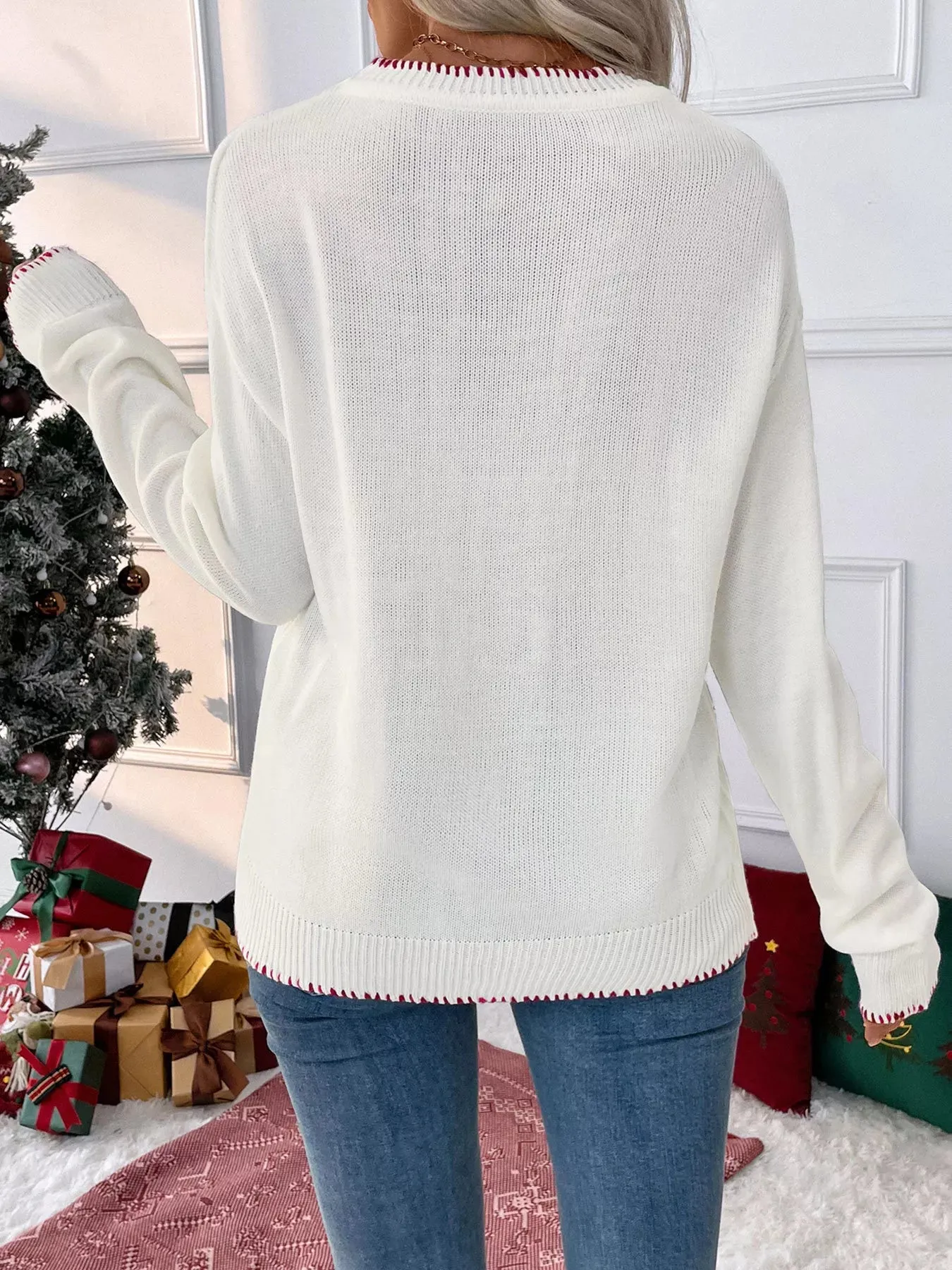 Bow Round Neck Sweater sold by Charming Charlie product image thumbnail 2