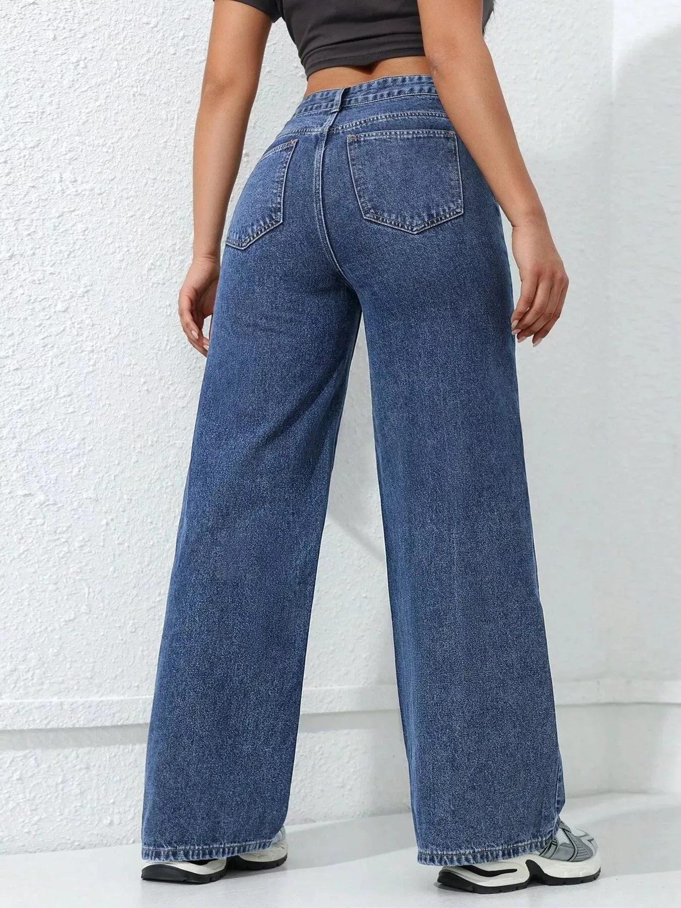 High-Waisted Wide Leg Jeans sold by Charming Charlie product image thumbnail 2