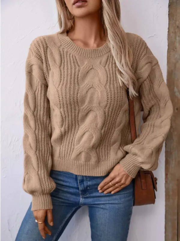 Cable Knit Long Sleeve Sweater sold by Charming Charlie