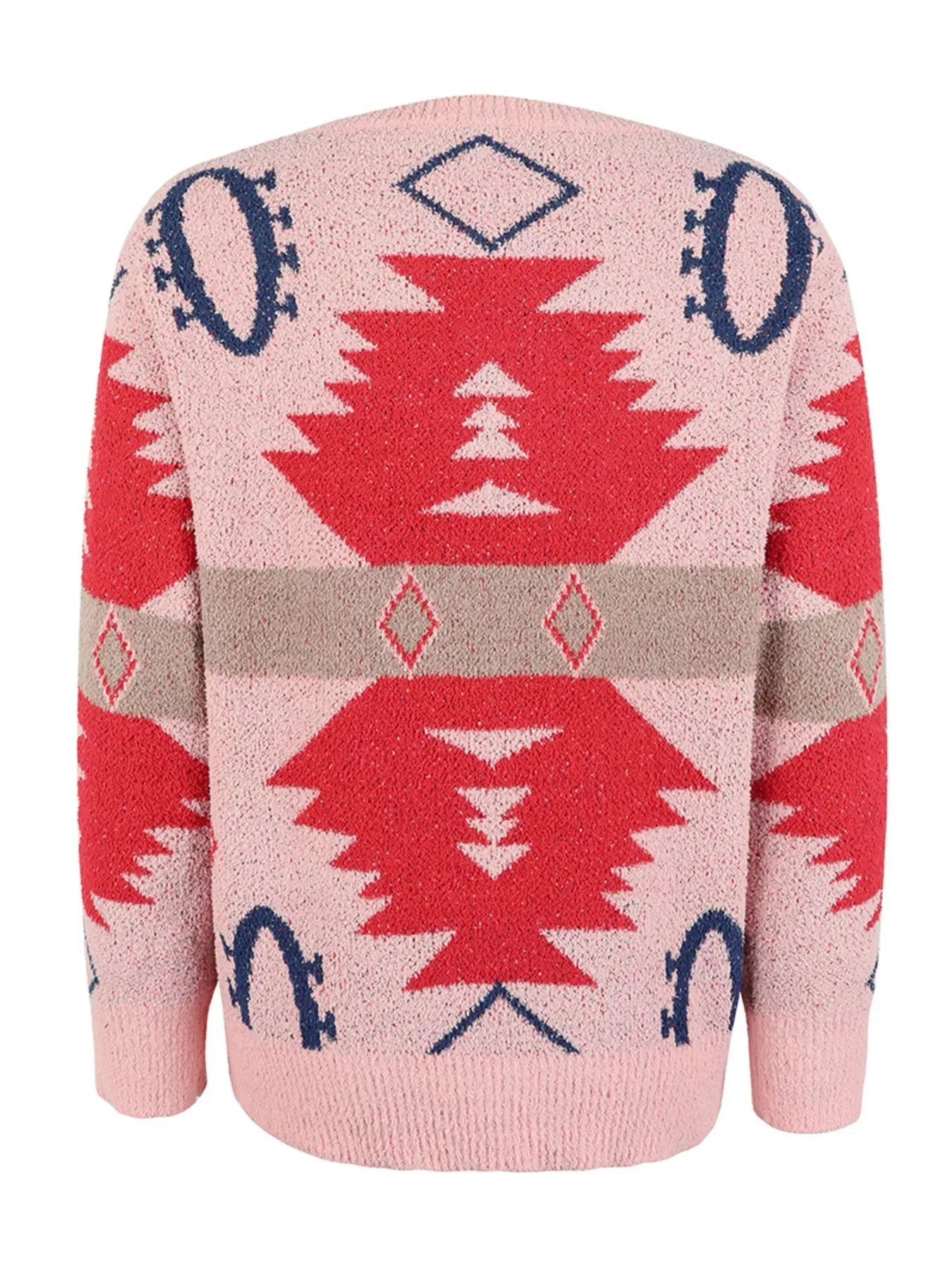 Geometric Round Neck Long Sleeve Sweater sold by Charming Charlie product image thumbnail 3