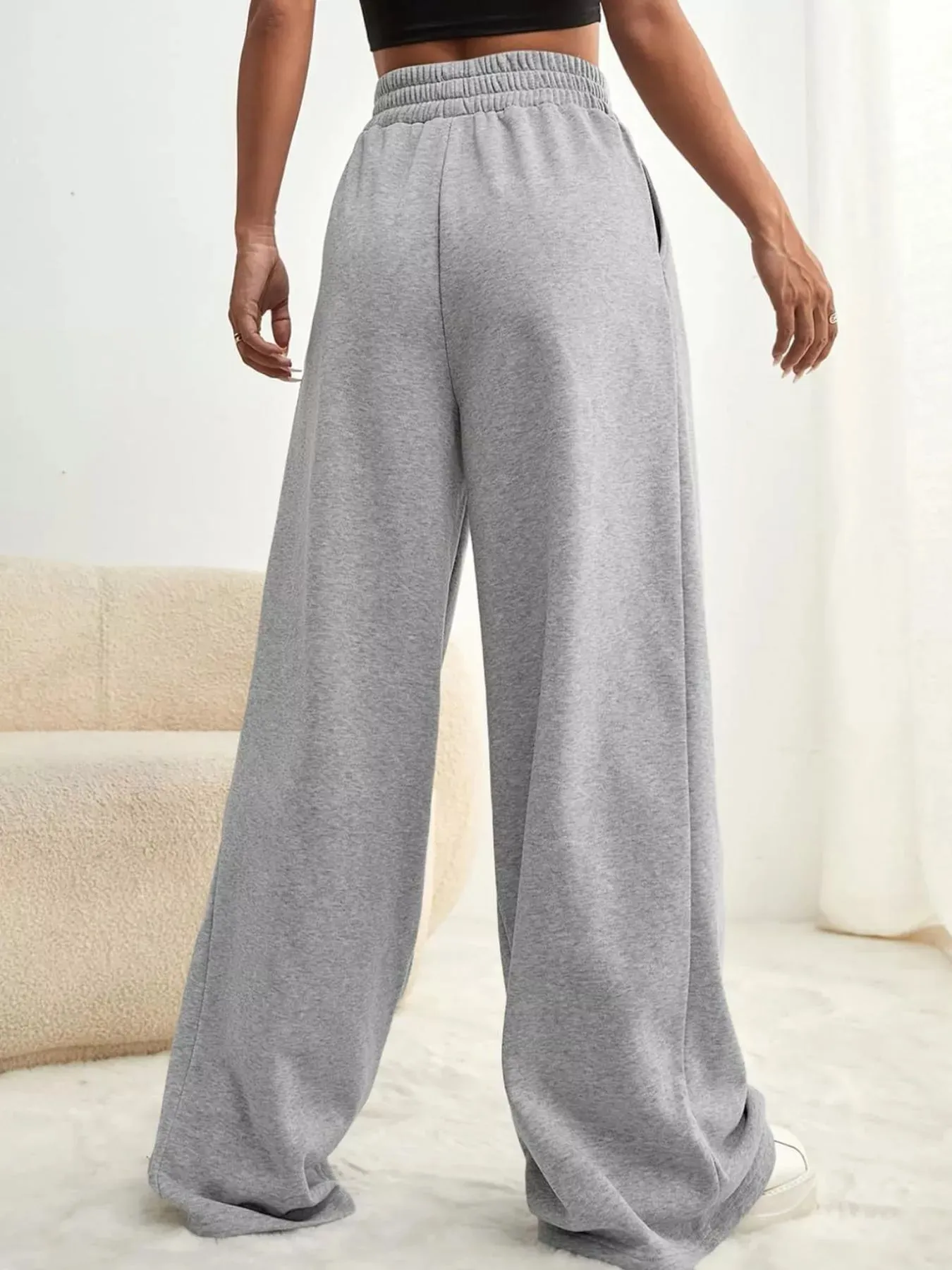 Drawstring Waist Wide Leg Pants sold by Charming Charlie product image thumbnail 3