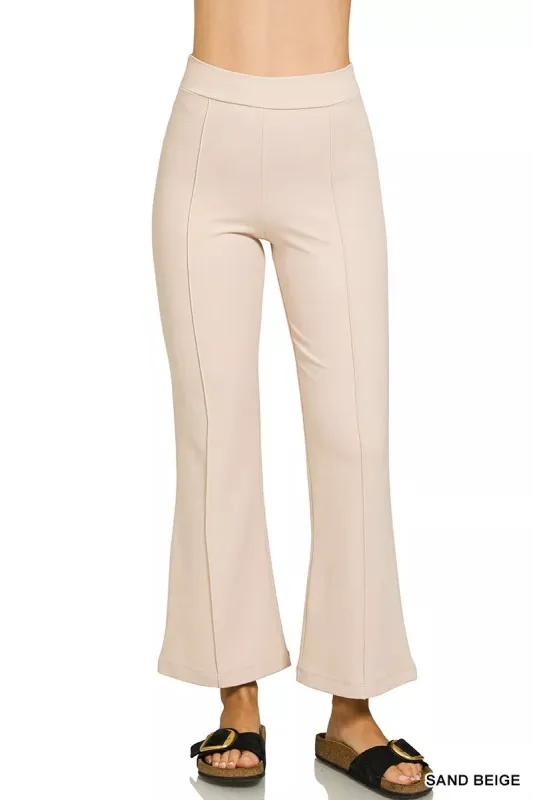 Zenana Heavy Ponte Elastic Waistband Pintuck Pants sold by Charming Charlie