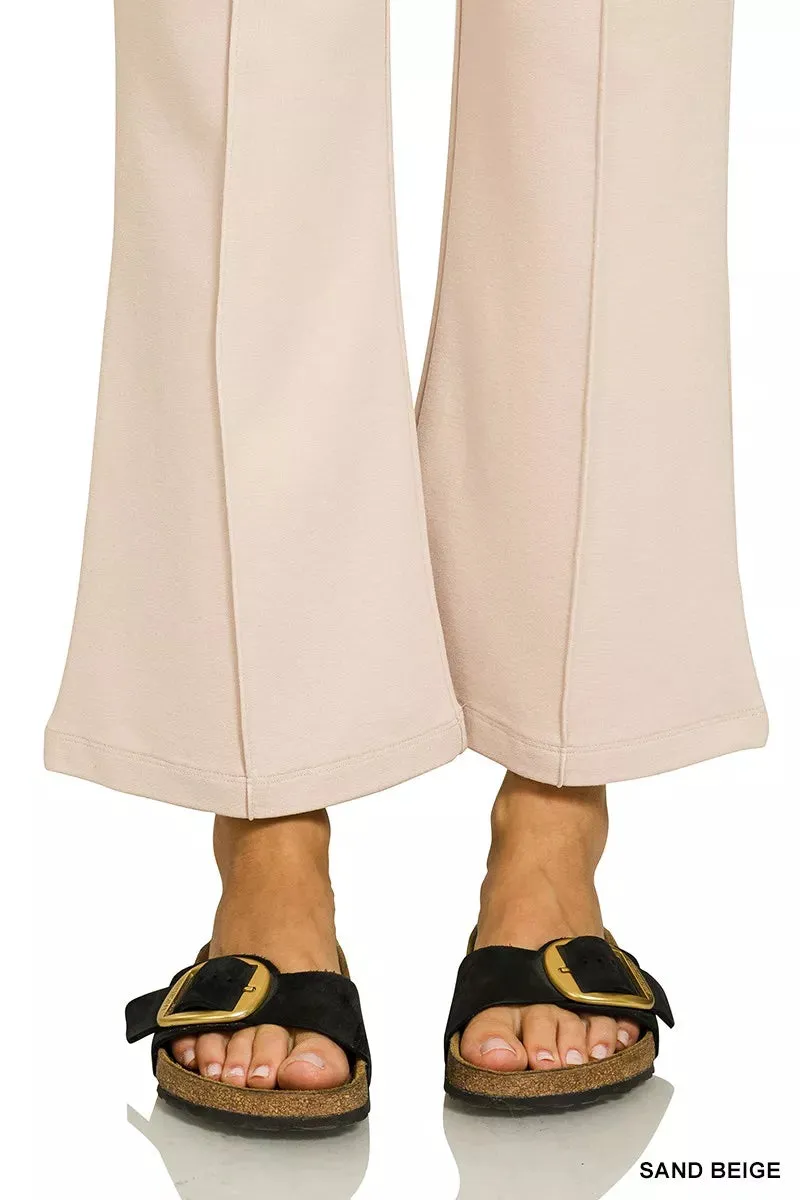 Zenana Heavy Ponte Elastic Waistband Pintuck Pants sold by Charming Charlie product image thumbnail 5