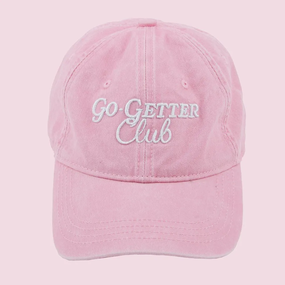 Go-Getter Club Vintage Washed Unstructured Baseball Cap - 100% Cotton sold by Charming Charlie