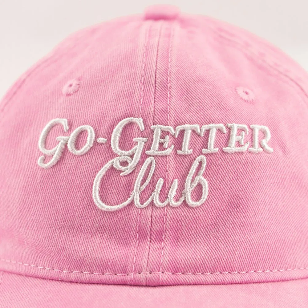 Go-Getter Club Vintage Washed Unstructured Baseball Cap - 100% Cotton sold by Charming Charlie product image thumbnail 5