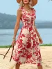 Smocked Printed Surplice Midi Dress sold by Charming Charlie
