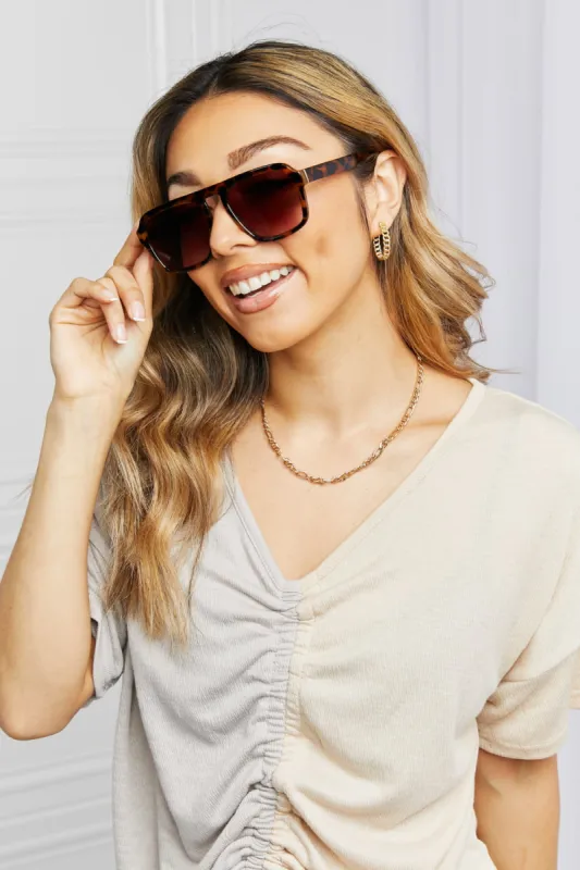 Tortoiseshell Square Polycarbonate Frame Sunglasses sold by Charming Charlie