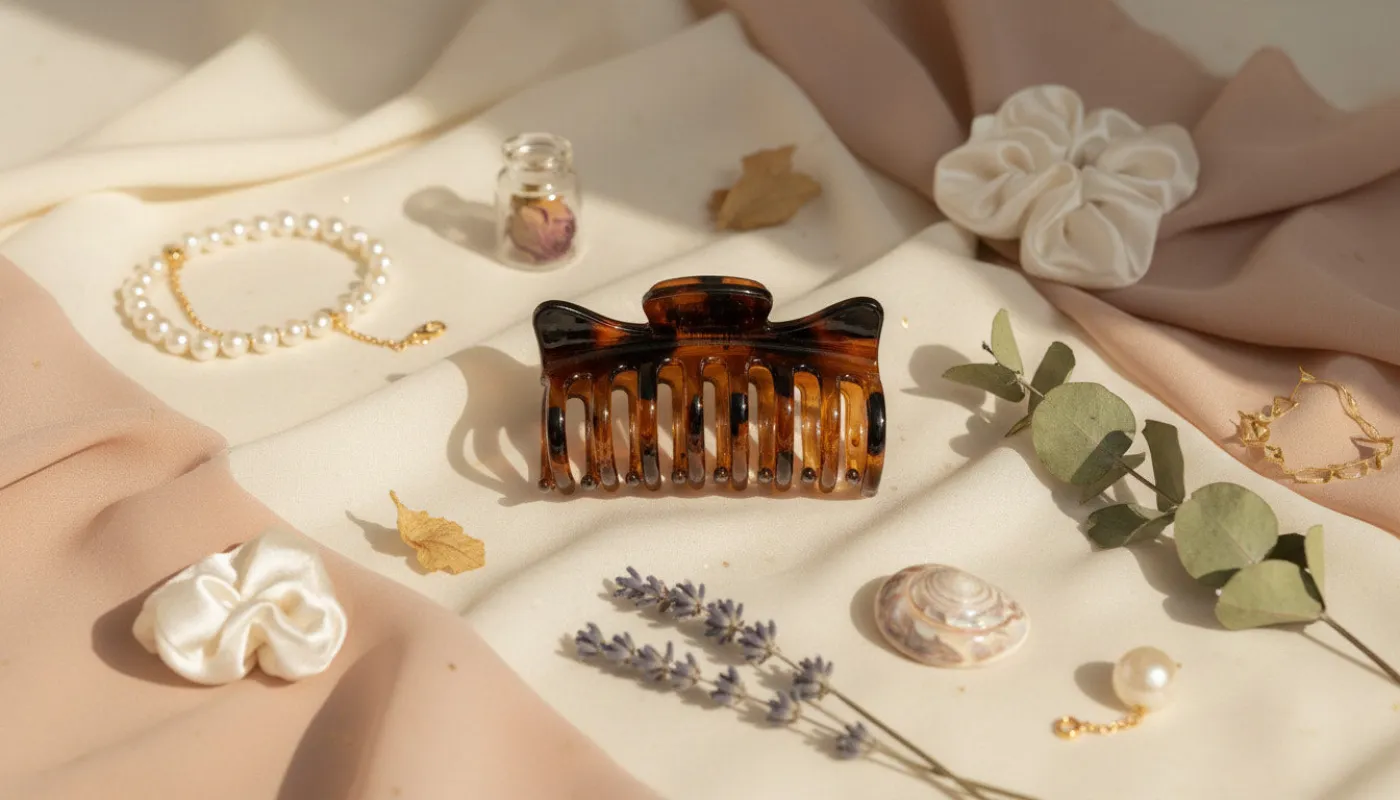 Large Brown Hair Clamp sold by Charming Charlie