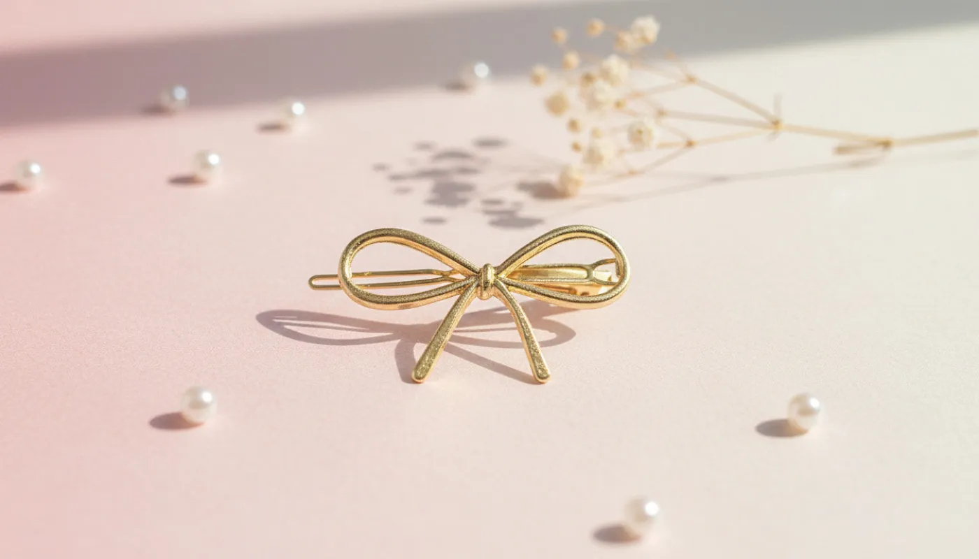 Gold Bow Hair Clip sold by Charming Charlie