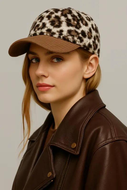 Leopard Print Baseball Cap sold by Charming Charlie