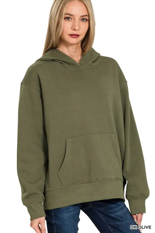 Zenana Fleece Kangaroo Pocket Hoodie sold by Charming Charlie