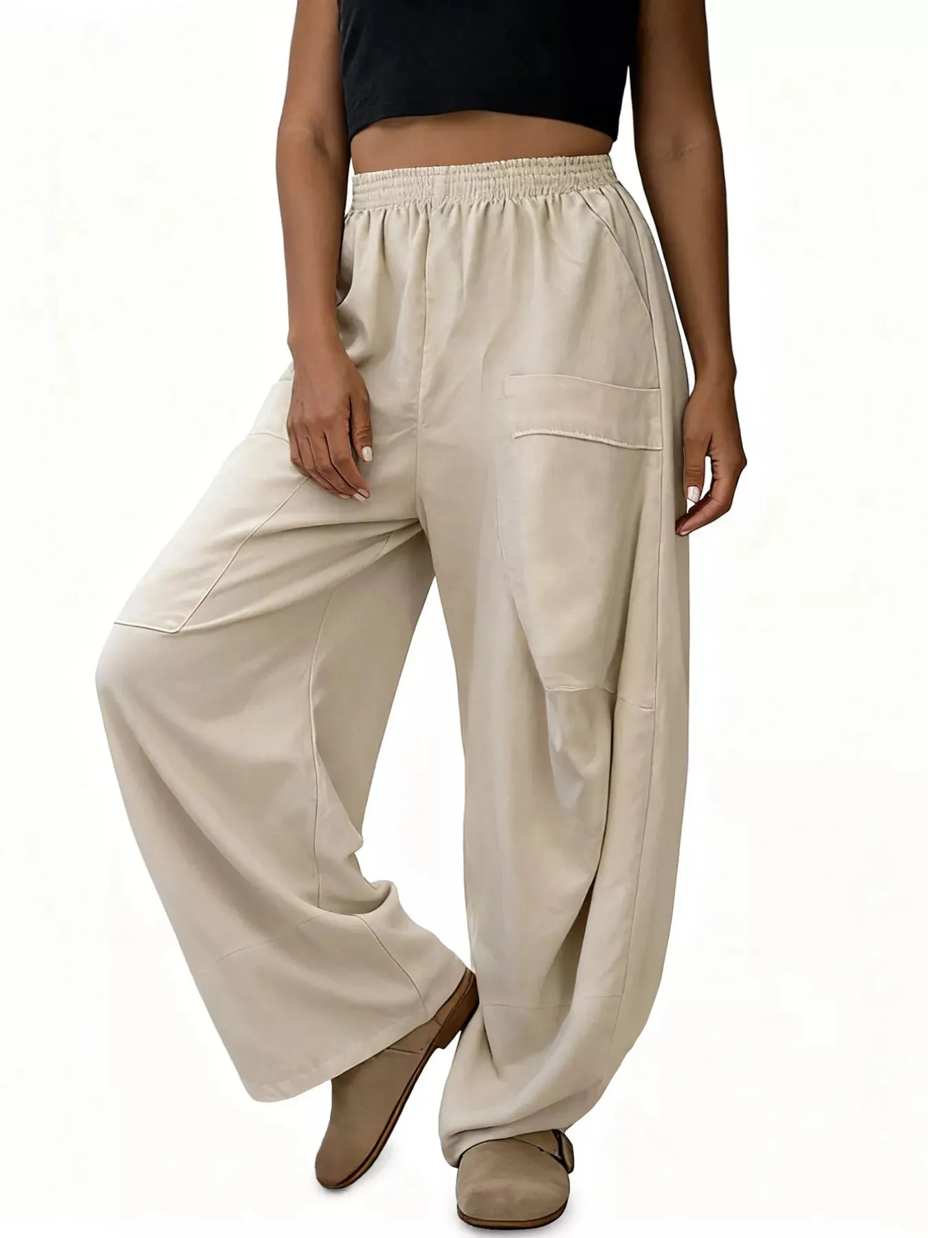 Plus Size Relaxed Fit Casual Pants sold by Charming Charlie product image thumbnail 4