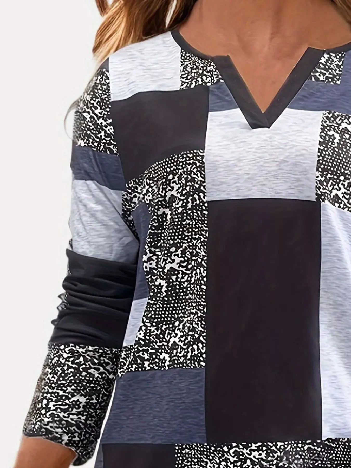 Notched Long Sleeve T-Shirt sold by Charming Charlie product image thumbnail 5