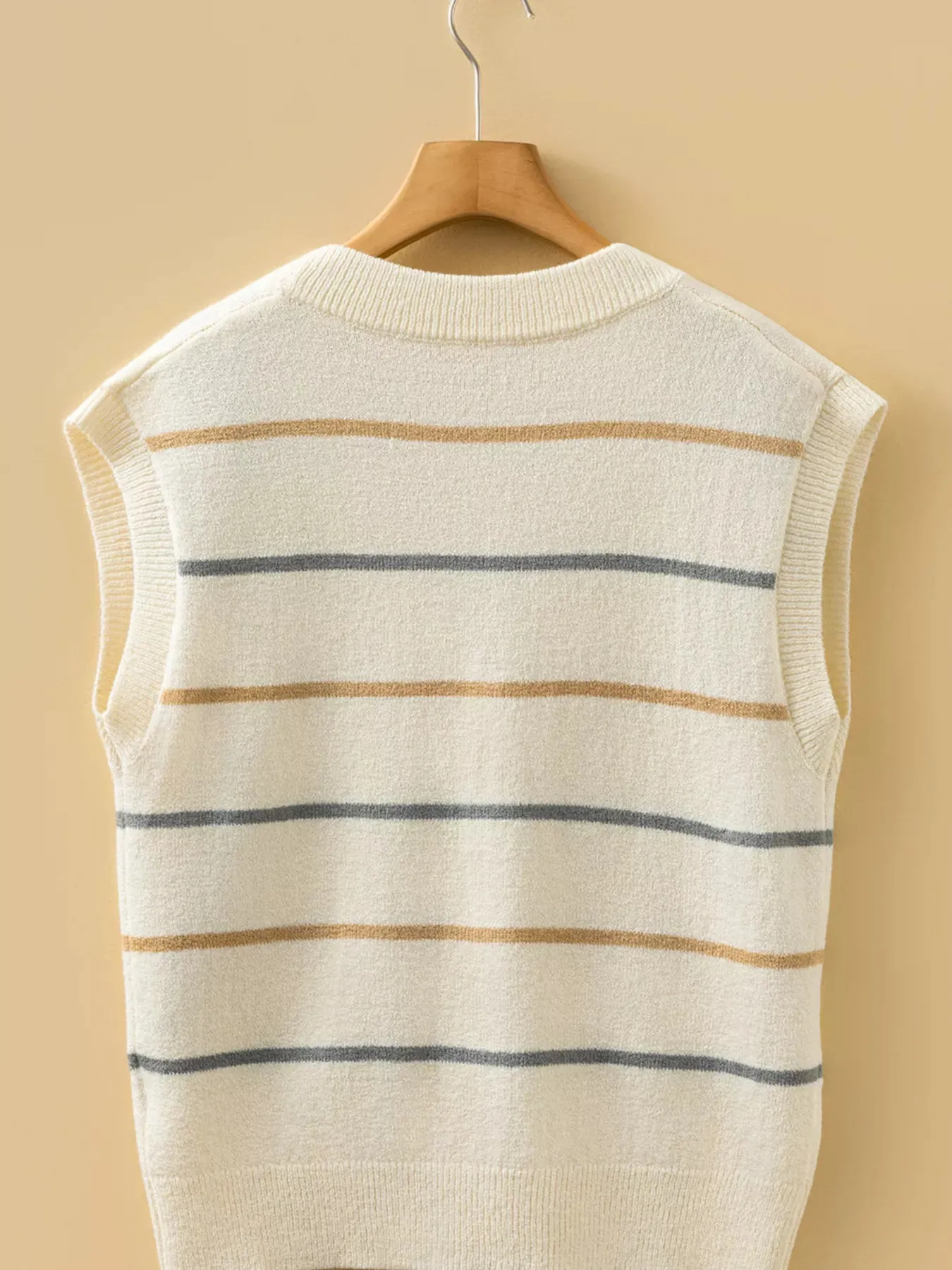 Striped Button-Down Sweater Vest sold by Charming Charlie product image thumbnail 3