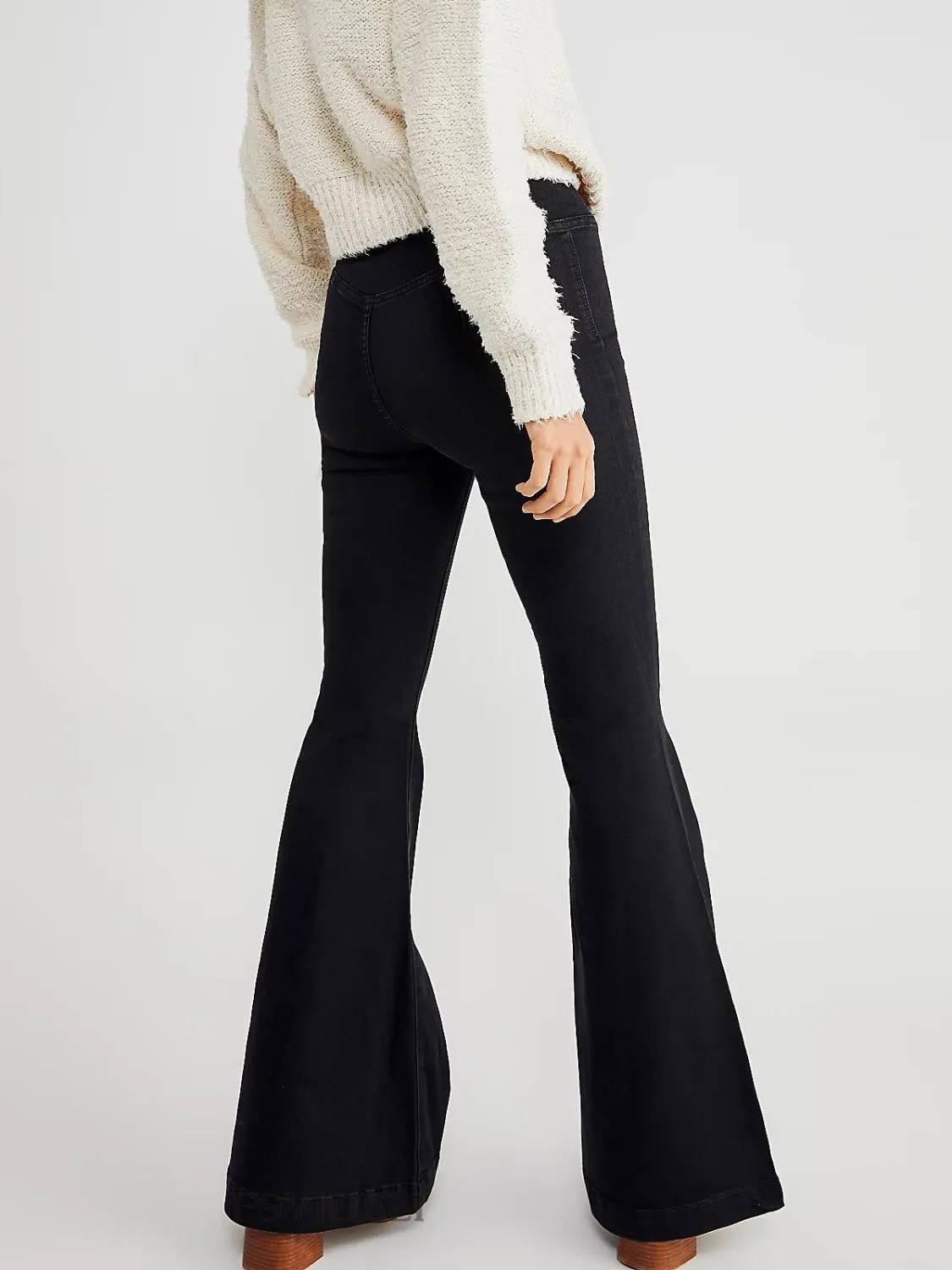 Asymmetric Waist Flare Jeans sold by Charming Charlie product image thumbnail 5
